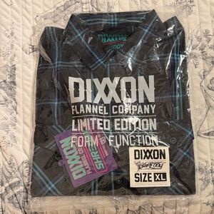 DIXXON Black and Blue Plaid Casual Button Down Shirt